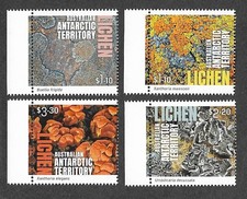 Australian Antarctic Territory-Plants Nature Lichens set mnh unmounted