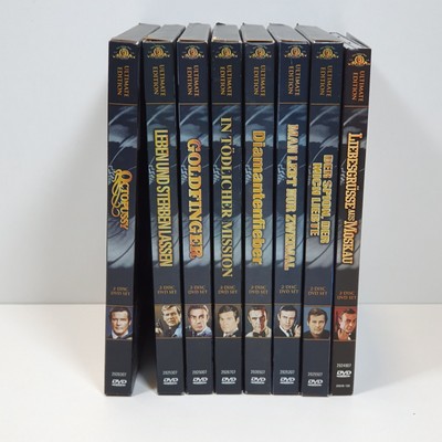 James Bond 8x DVD Ultimate Edition Deutsch 2 Disc Set Klassiker Sammlung