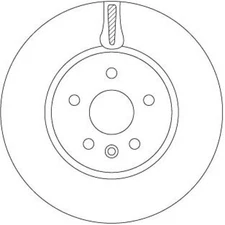 2 pieces brake disc TRW DF6820 for Opel Astra K