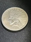 2 Oz Silver Round, .999 Fine, Intaglio Mint, Indian Head design New Unc.