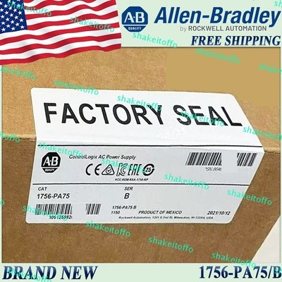 Brand New 1756-PA75/B AB ControlLogix AC Power Supply Free Ship US AB