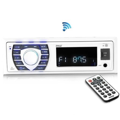 Pyle Bluetooth Marine Receiver Stereo MP3/USB/SD Readers, AM/FM Radio PLRMR23BTW