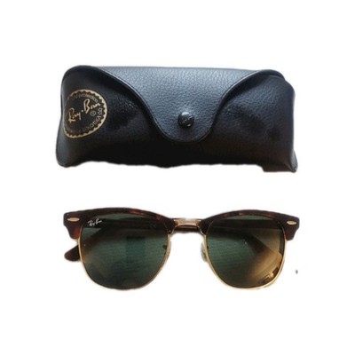 Ray-Ban Tortoise clubmaster rb3016 Sunglasses with Brown Leather Case Ray-Ban Clubmaster RB3016 W0366 Tortoise Sunglasses - eye-oo.com main image 2