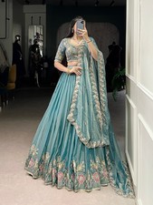 Launching New Zari Shimmer Lehenga Choli With Dupatta For Wedding  Party