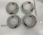 Vintage Floral Ceramic Teapot With Teacups Saucers & Creamer Dish Made In Japan — photo 4