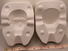 Vtg Bell Molds Ceramic Slip Mold 2538 Bebe Tete Jumeau Doll Head 7" Doll Craft