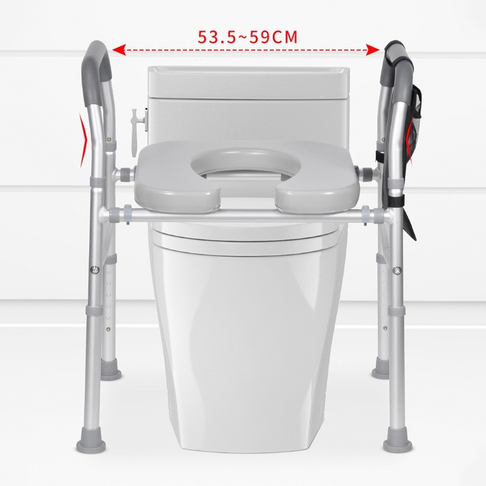 Toilettensitzerhöhung mit Armlehnen 136 kg für Senioren ältere Menschen