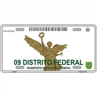 Distrito Federal Mexico  Novelty MINI Plate Size Tag Sign Car Truck Wall Home
