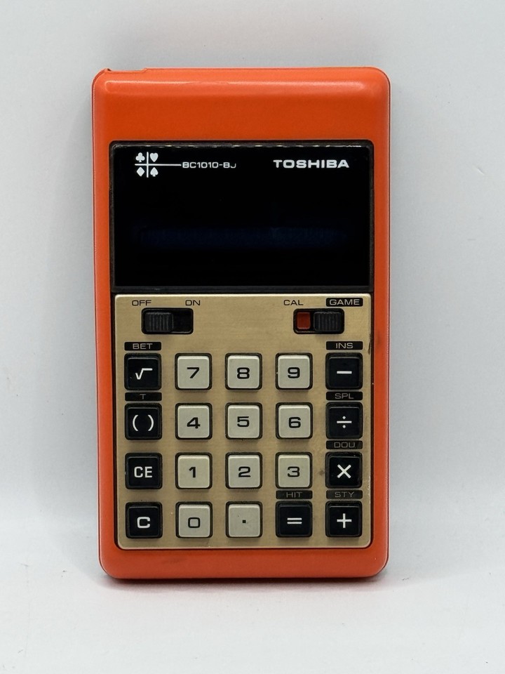 VINTAGE — Toshiba BC-1010BJ Working Blackjack Calculator — TESTED WORKING