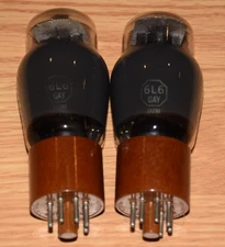 Sylvania 6L6GAY Tubes Tested Matched Pair of 2 RARE TV7 Tested