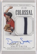 2015 National Treasures College Colossal Signatures 65/99 Drew Smith Auto 0b2