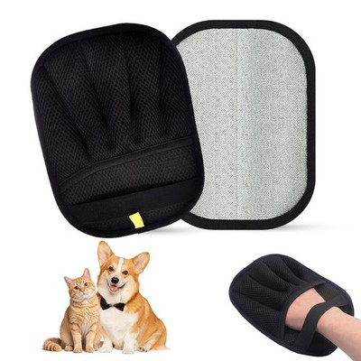 Pet Hair Removal Gloves for Cats & Dogs, 5-Finger Electrostatic Reusable Brus...