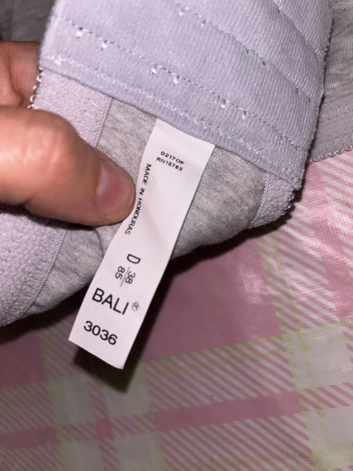 Bali Women's Double Support Cotton Wire-Free Bra - 3036 38D Grey. - Image 4 of 4