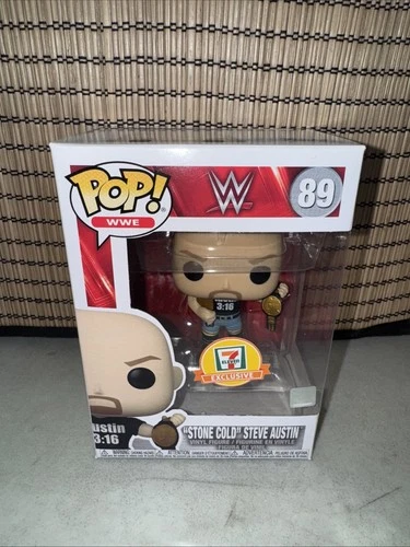 Funko Pop! WWE "Stone Cold" Steve Austin #89 Vinyl Figure 711 7 Eleven Exclusive