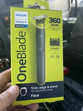 PHILIPS NORELCO ONE BLADE FACE TRIM, EDGE & SHAVE (QP1424/70) -NEW-