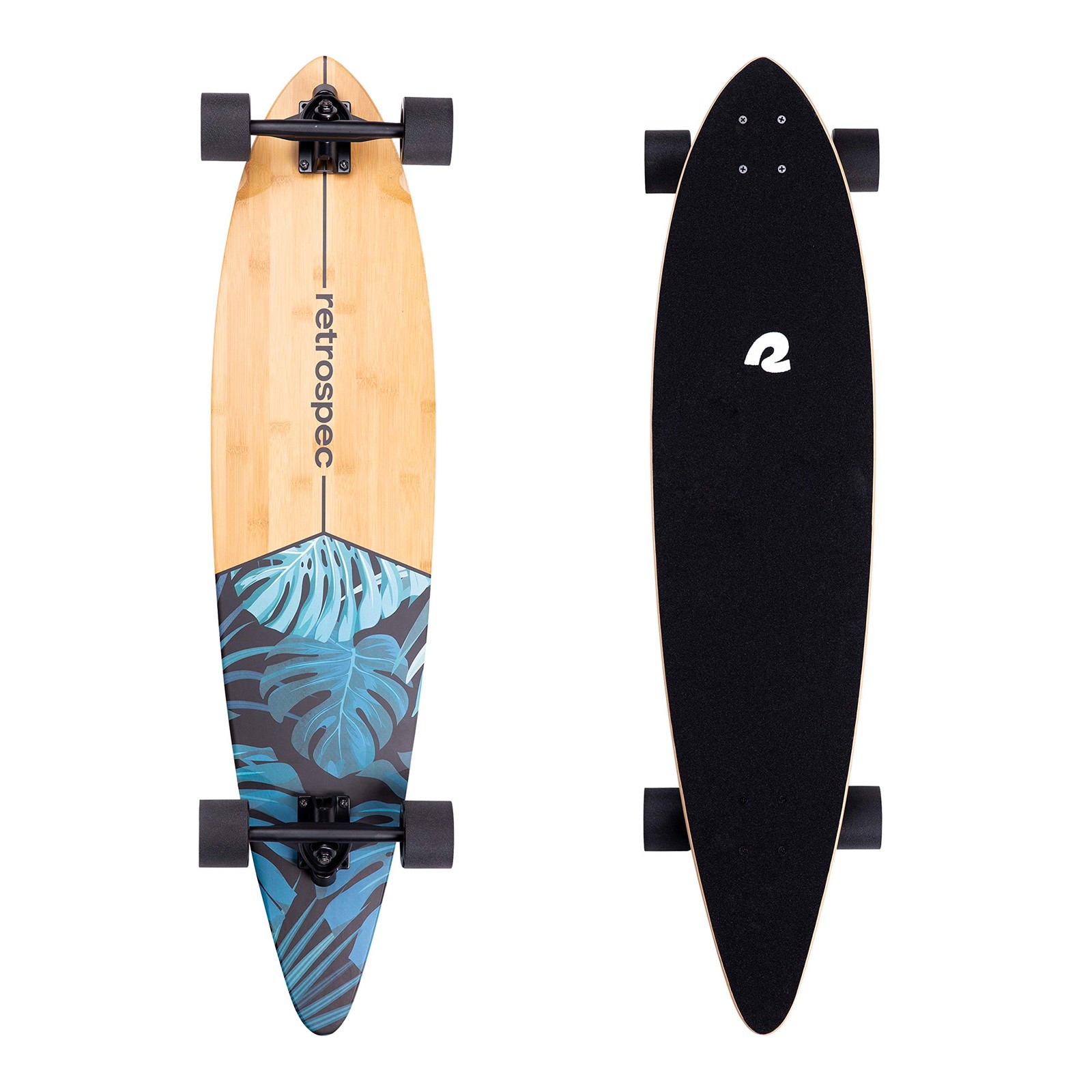 Retrospec Zed Pintail Longboard Skateboard Complete Cruiser 