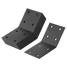 10 PCS 2-1/2" Flush Inside 45 Degree Angle Bracket, Steel Tie Plate, Joint Ti...