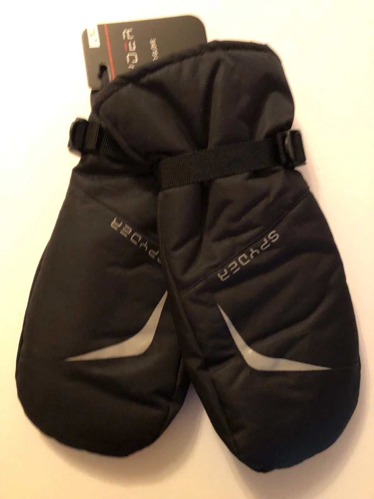 Spyder Insulated Ski Winter Gloves/Mittens Men's Large/XL Black Reflective New