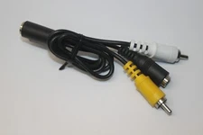PS/2 to RCA Composite Audio Video Adapter Cable Interconnect AV Wire Cord
