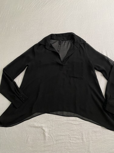 Olivaceous Damen Schwarz Langarm V-Ausschnitt Medium Neu Ohne Etikett - Bild 1 von 9