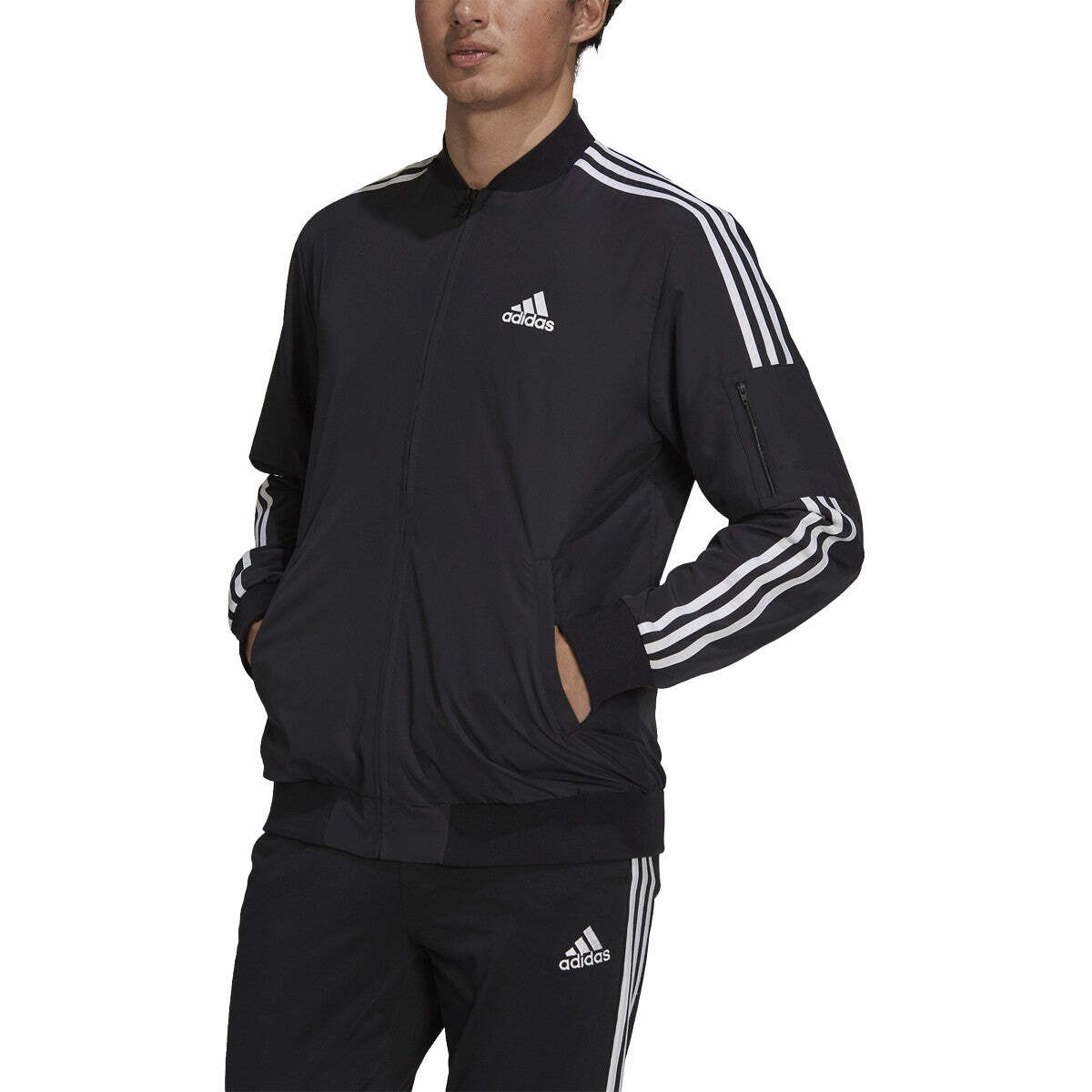 [GV5254] Мужская тканая куртка Adidas Essentials в 3 полосы
