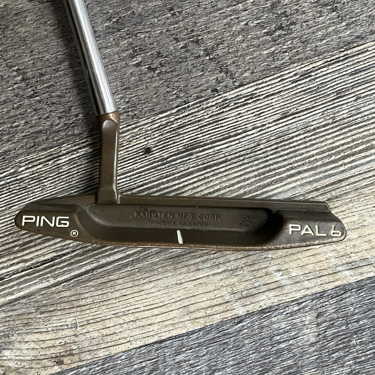 Putter PING Pal 6 En Cuivre Béryllium (BeCu) - Droitier, Lame Droite, 36 Pouces, Occasion