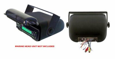 PYLE PLMRCB3 Universal Marine Stereo Housing w/Full Chassis Wired Casing (Black)