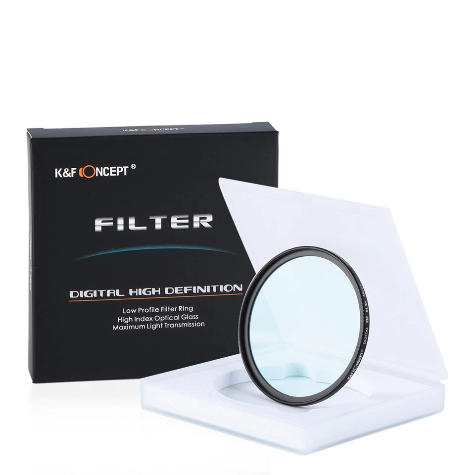 K&F Concept Filter HD UV MCUV silm 77mm DSLR Camera Canon EF Nikon F SONY NEX - Image 3 of 4