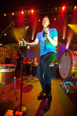 Dan Reynolds of Imagine Dragons in concert at The Filmore on March- Old Photo 6
