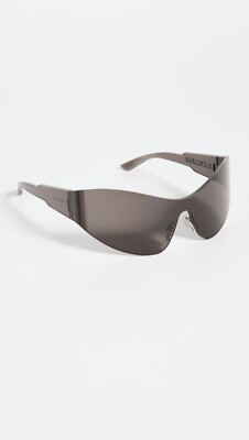 BALENCIAGA MONO CAT 2.0 Fashion Shield Futuristic Sunglasses