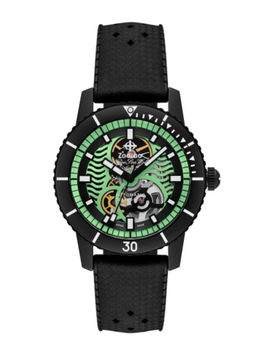 Zodiac ZO9318 Compression Diver Black PVD Steel 40 mm Automatic