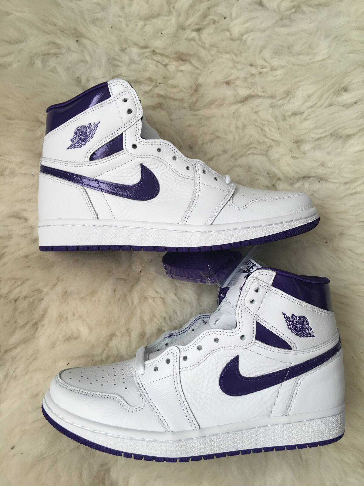 Nike Air Jordan 1 High Court Purple/ White UK 5.5 US 8 EU 39 | eBay