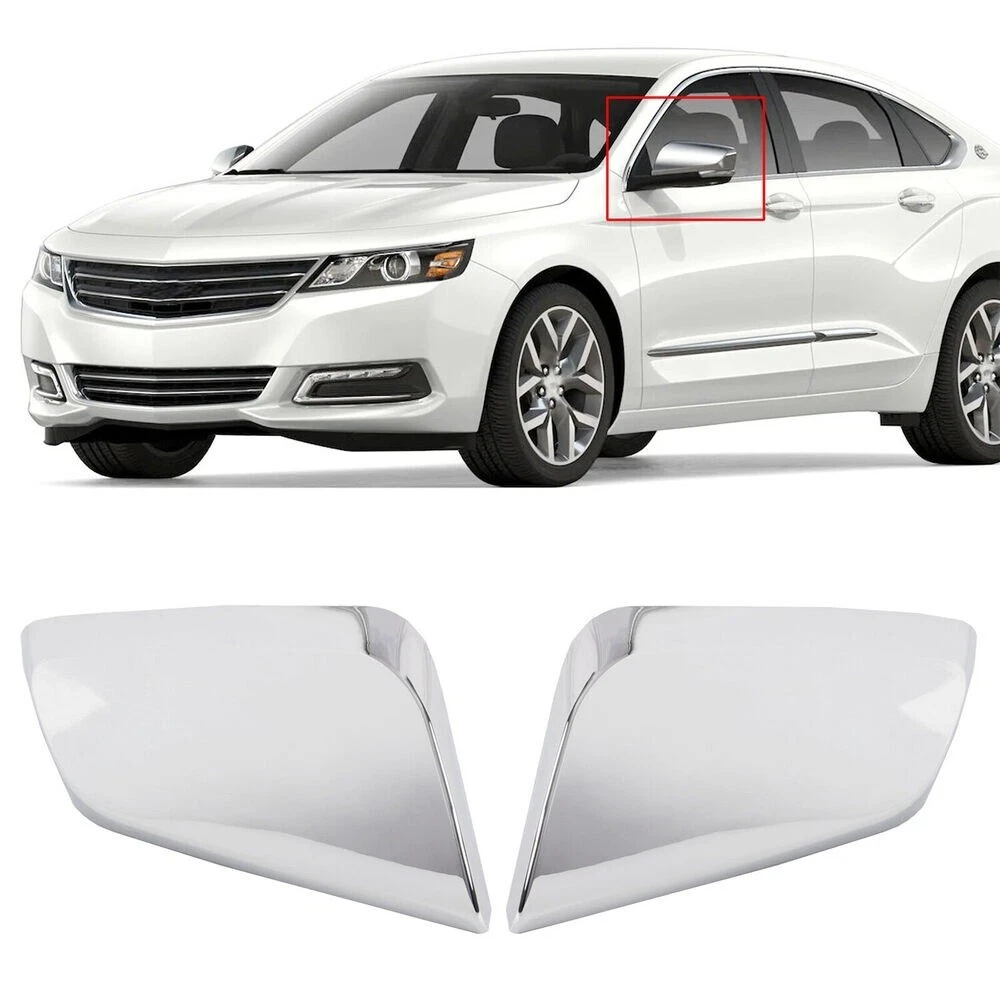 For 2014 2019 2020 Chevy Impala Chrome Mirror Covers Overlays