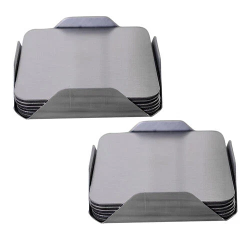 Silberne Tischuntersetzer