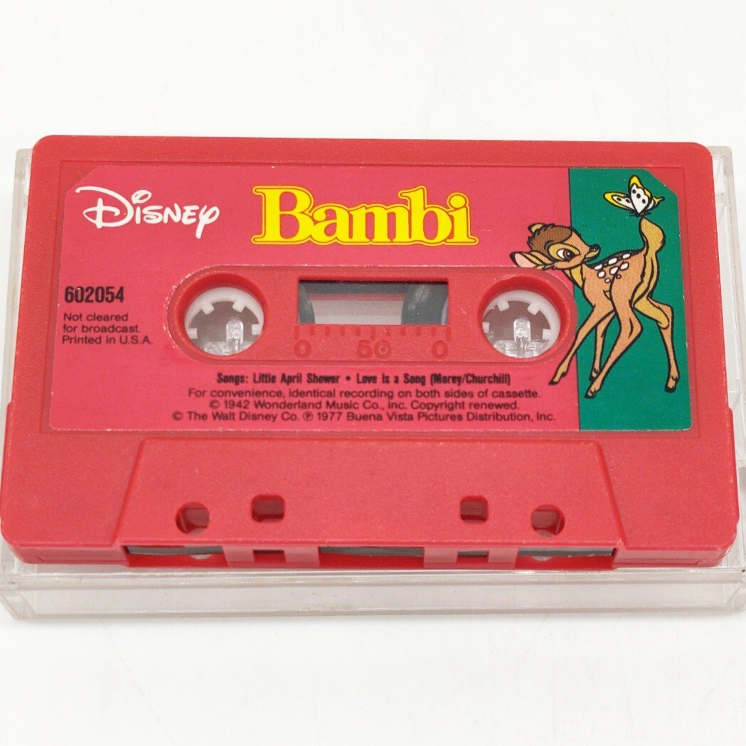 Vintage Bambi Disney Sing Along Cassette Its a Small World