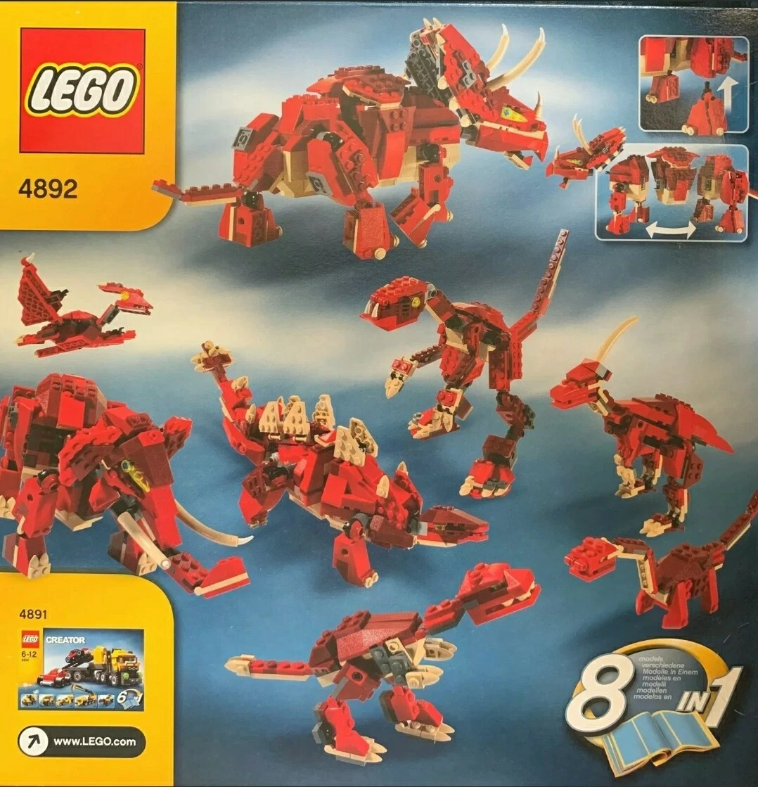 Konsekvent Trickle Sjældent LEGO Creator PREHISTORIC POWER #4892 - New Sealed Box! 380pc - Free US  Shipping! | eBay