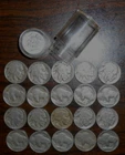 1926 BUFFALO NICKELS, FINE -  1  HALF ROLL (20)