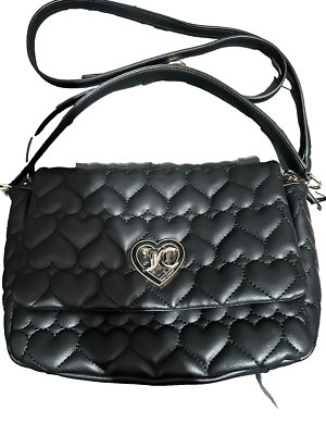 【JUICY COTURE】キルティングバッグ【黒】 NWT Juicy Couture Heart Black Quilted Flawless Flap