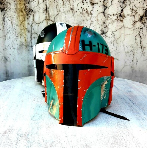 Mandalorianer Stahlhelm Starwars Cosplay Requisite Film Helm Handbemalt Helm - Bild 2 von 5