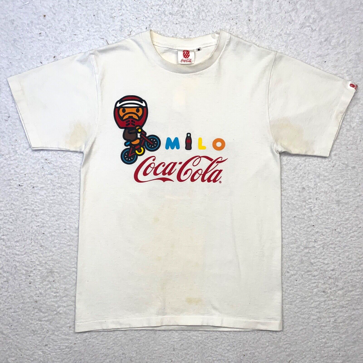 A Bathing Ape Coca-Cola DMX Bike Baby Milo Size Small White Coke 