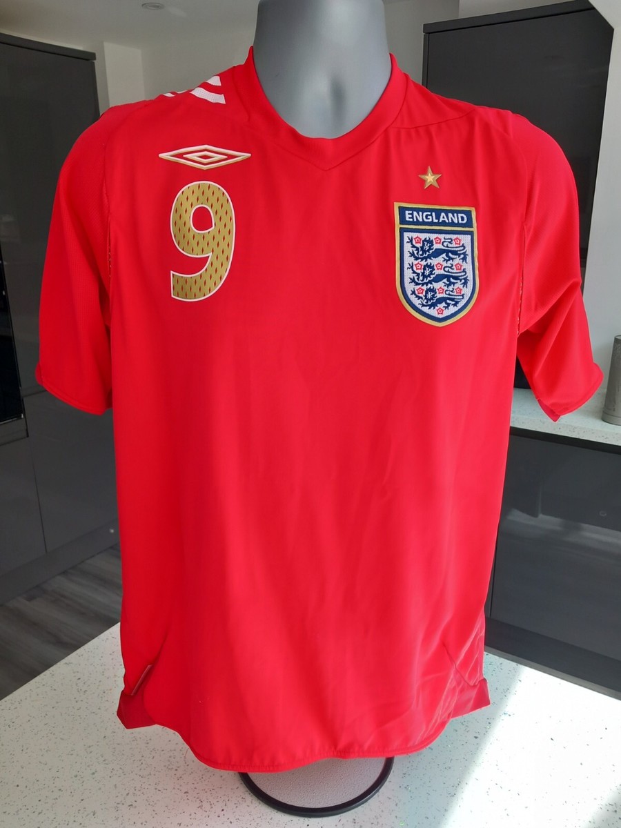 Signed Wayne Rooney 04/06 England Football Shirt Adult Small Umbro