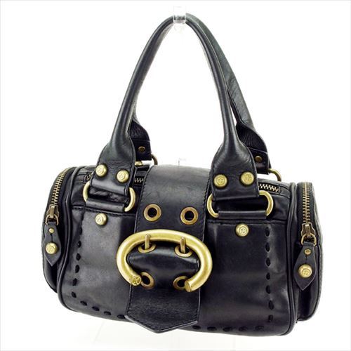 【美品】FRANCESCO BIASIAハンドバッグy2k本革レザーイタリア製 極美品】FRANCESCO BIASIA ハンドバッグ 型押し レザー y2k