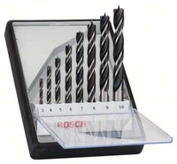Bosch Holzspiralbohrer Set | Robust Line - 3,0-10,0 Mm | 8-Teilig - In Kf-Box