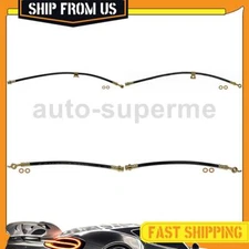 Front Rear Kit Brake Hose Line 4PCS For 2009-2010 Kia Borrego 4.6L