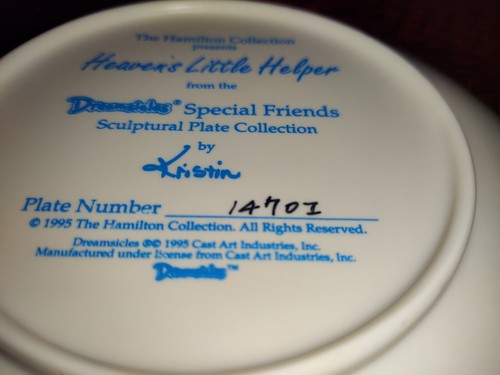 Hamilton Dreamsicles, Sculptural Plate Collection, Special Friends, 3D. 1995. - Picture 13 of 13