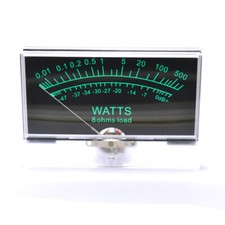 H-10050 Panel Meters Black And Green Background VU(DC 500uA) Audio Equipment Use