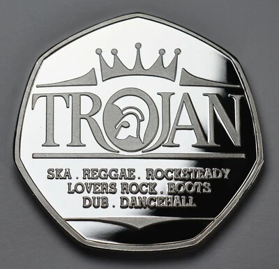 TROJAN RECORDS .999 Silver Commemorative. SKA REGGAE ROCKSTEADY ROOTS DUB 1968