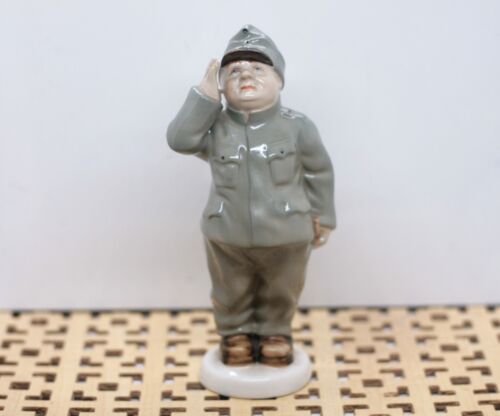 Soldat Porzellan Figur Vintage Deko Royal Dux Offiziersstück Krieger Herkunft - Bild 2 von 11