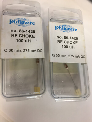 86-1426 RF CHOKE 100 UH PHILMORE NOS 2PCS