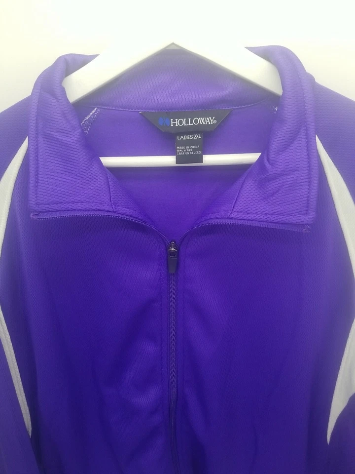 Chaqueta de rendimiento de entrenamiento Holloway para dama púrpura talla 2XL Foto 3 de 4